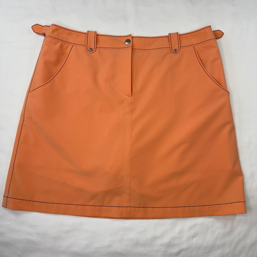 Cutter & Buck Skort Women's 10 Annika Orange CB DryTec Golf